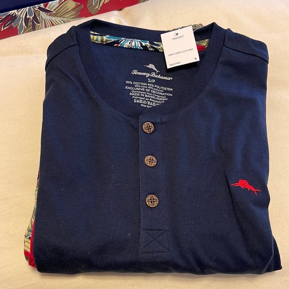 TOMMY BAHAMA MENS PJ SET SIZE SMALL - Picture 3 of 6
